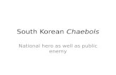 South Korean  Chaebols
