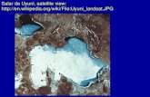 Salar  de  Uyuni ,  satellite view: http:// en.wikipedia.org/wiki/File:Uyuni_landsat.JPG