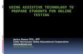Using Assistive Technology to Prepare Students for online testing