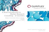 A Brief Introduction to           Market Research Consulting   at Quintiles