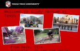 Welcome to Study Abroad at Texas Tech . . .