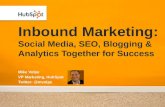 Inbound  Marketing : Social  Media, SEO, Blogging  & Analytics Together for  Success