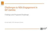 Challenges to NSA Engagement in EIF Zambia Findings and Proposed Roadmap
