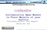 Best practices – Semantic  interoperability C ollaborative  O pen  M arket to  P lace  O bjects at your  Se rvice