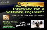 How to Pass  an  Interview for a Software Engineer?
