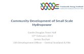 Community Development of Small Scale Hydropower
