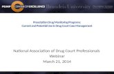 Prescription Drug Monitoring Programs: Current and Potential Use in Drug Court Case Management