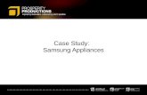 Case Study:   Samsung Appliances