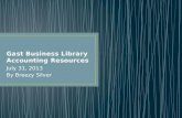 Gast Business Library Accounting Resources