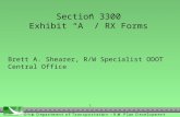 Section 3300 Exhibit “A” / RX Forms