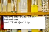 Analysing  Dual Stack  B ehaviour and IPv6 Quality