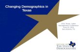 Changing  Demographics in Texas