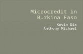 Microcredit in Burkina Faso