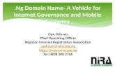 .Ng Domain Name- A Vehicle for Internet Governance and Mobile Economy