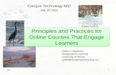 Principles and Practices for Online Courses That Engage Learners