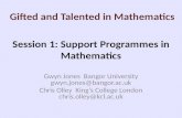 Session 1: Support Programmes in Mathematics
