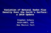Variation of Natural Radon Flux Density Over the Earth’s Surface: a 2010 Update