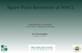 Spare Parts Inventory at NSCL