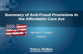Summary of Anti-Fraud Provisions in the Affordable Care Act