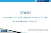 EDON A METHOD FOR BUILDING AN ONTOLOGY  AS SOFTWARE ARTEFACT