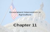 Government Intervention in Agriculture