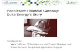 PeopleSoft Financial Gateway:  Duke Energy’s Story