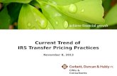 Current Trend of  IRS  Transfer Pricing Practices November 8, 2013