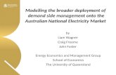 Modelling  the broader deployment of  demand side management onto the Australian National Electricity  Market