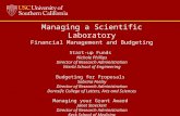 Managing a Scientific Laboratory Financial Management and Budgeting Start-up Funds  Nichole Phillips Director of Research Administration