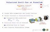 Polarized  Drell -Yan at Fermilab