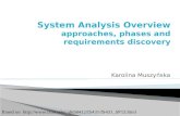 System Analysis Overview approaches, phases and requirements discovery