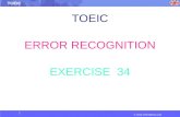 TOEIC ERROR RECOGNITION EXERCISE  34