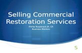 Selling Commercial Restoration Services