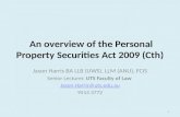 An  overview of the  Personal  Property Securities  Act 2009 ( Cth )