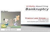 10 Myths  About Filing  Bankruptcy