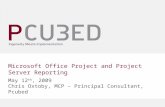 Microsoft Office Project and Project Server Reporting