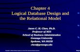 Chapter 4 Logical Database Design and the Relational Model