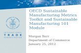 OECD Sustainable Manufacturing Metrics Toolkit and Sustainable Manufacturing 101 Module