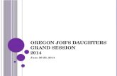 Oregon Job’s Daughters Grand Session 2014