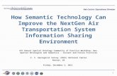 How Semantic Technology Can Improve the NextGen Air Transportation System Information Sharing Environment