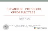 Expanding Preschool Opportunities