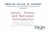 AMERICAN COLLEGE OF SURGEONS  National Surgical Quality Improvement Program