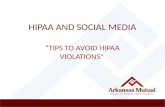 HIPAA AND SOCIAL MEDIA