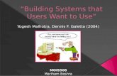 “Building Systems that Users Want to Use”