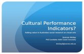 Cultural Performance Indicators?