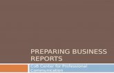 Preparing  Business Reports