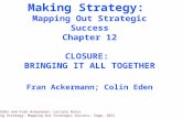 Making Strategy:  Mapping Out Strategic Success Chapter 12 CLOSURE:  BRINGING IT ALL TOGETHER F ran Ackermann; Colin Eden