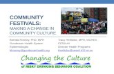 Community Festivals: Making a Change in Community Culture