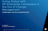 Going Global with  HP Enterprise  Campaigns in the Era of Change Management