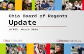 Ohio Board of Regents  Update